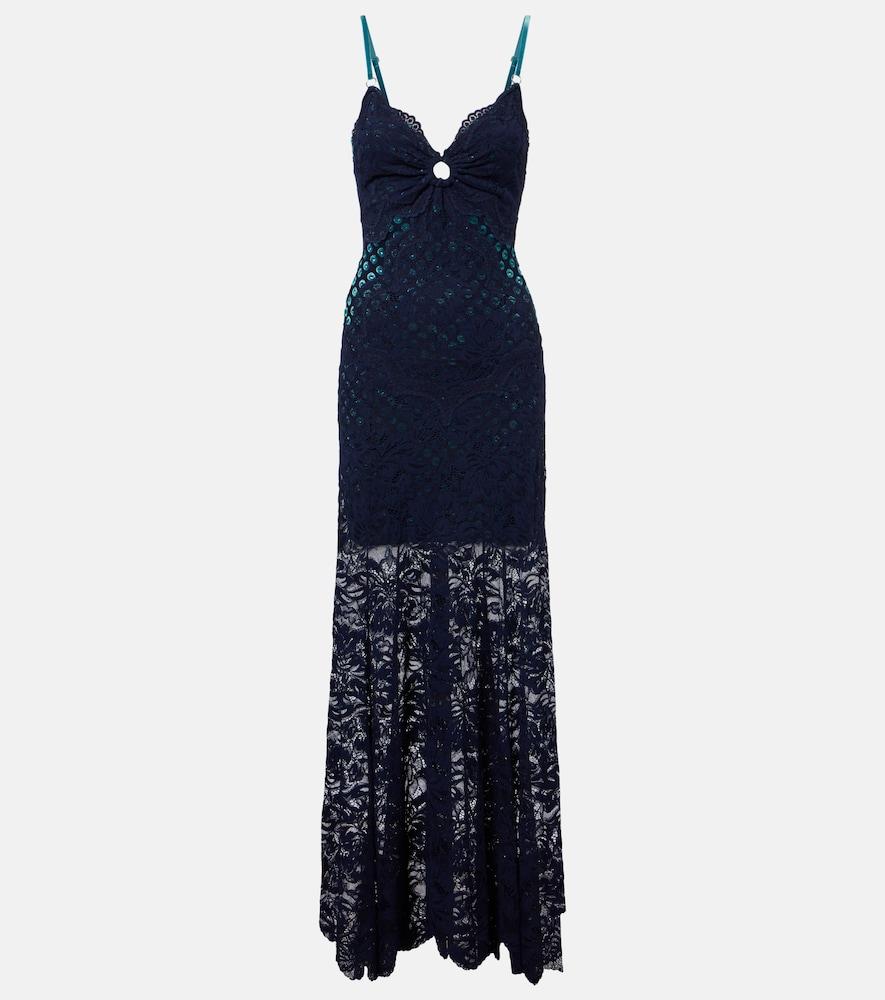 rabanne lace maxi dress