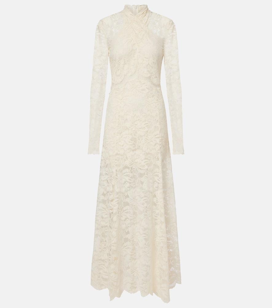 rabanne lace maxi dress