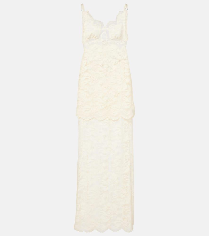 rabanne lace maxi dress