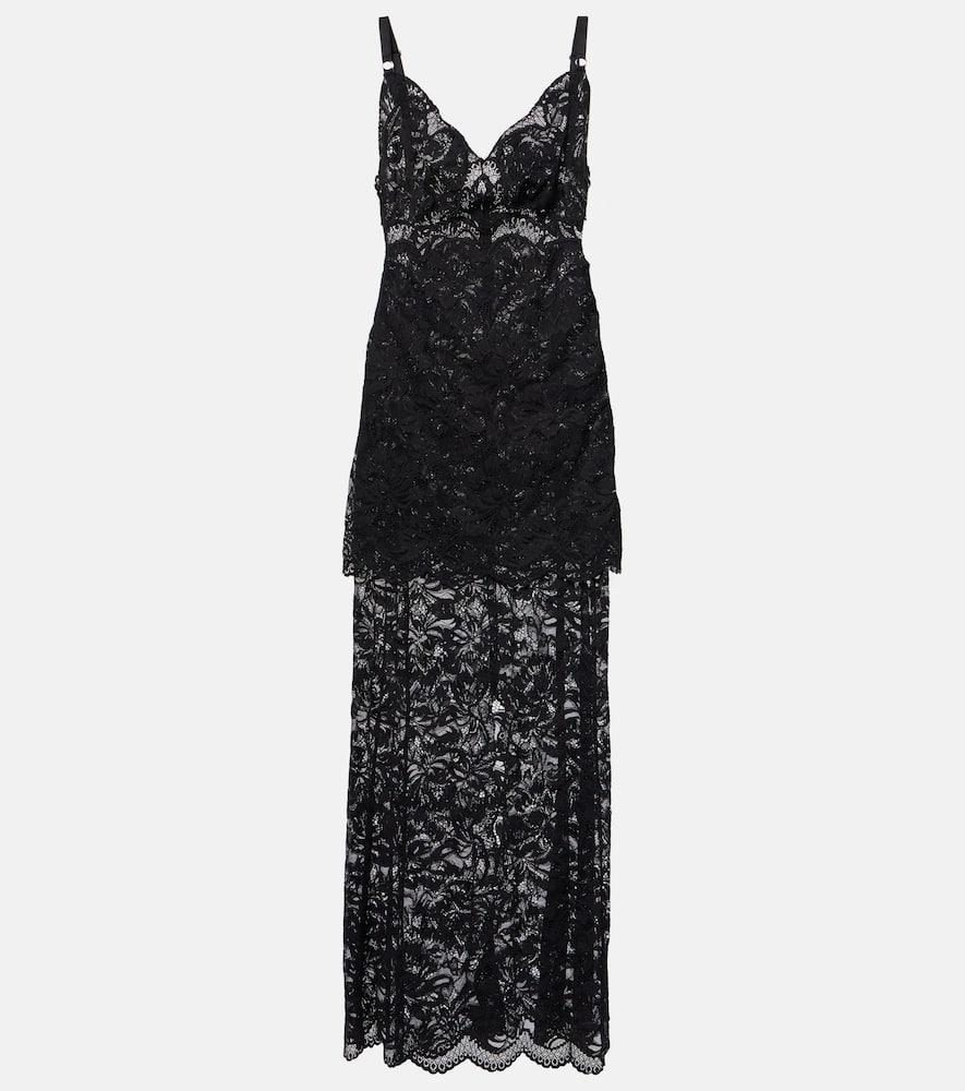 rabanne lace maxi dress