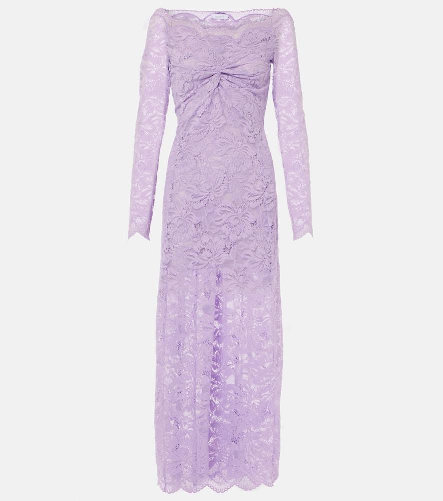 rabanne lavender lace gown