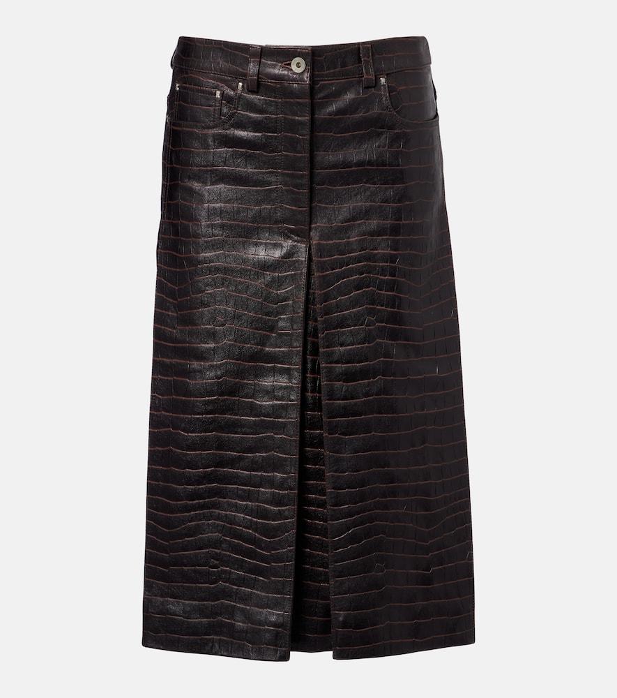 rabanne pleated croc