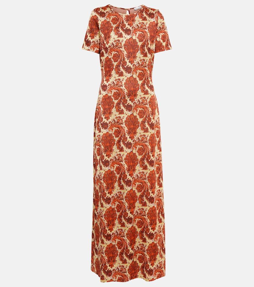 rabanne printed maxi dress