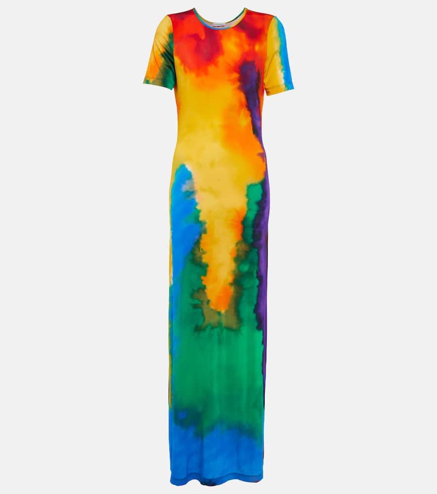 rabanne printed maxi dress