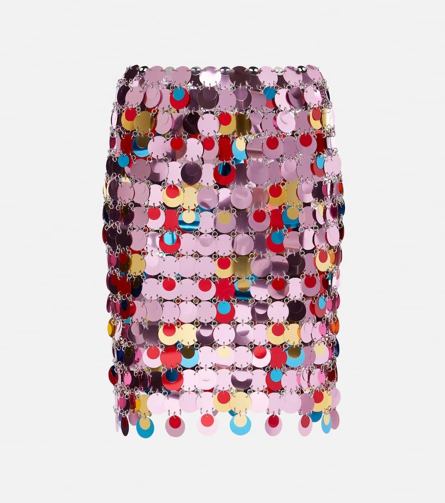 rabanne sequined miniskirt