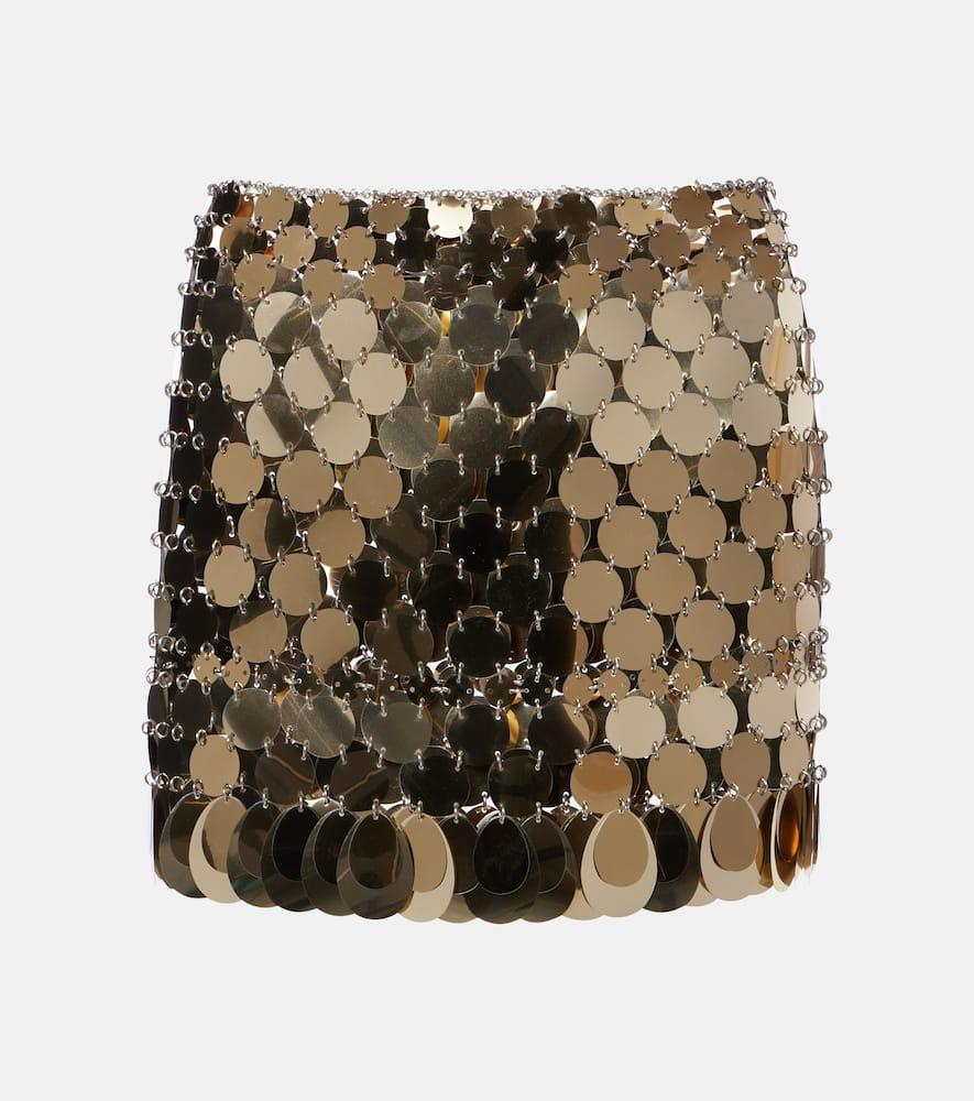 rabanne sequined miniskirt