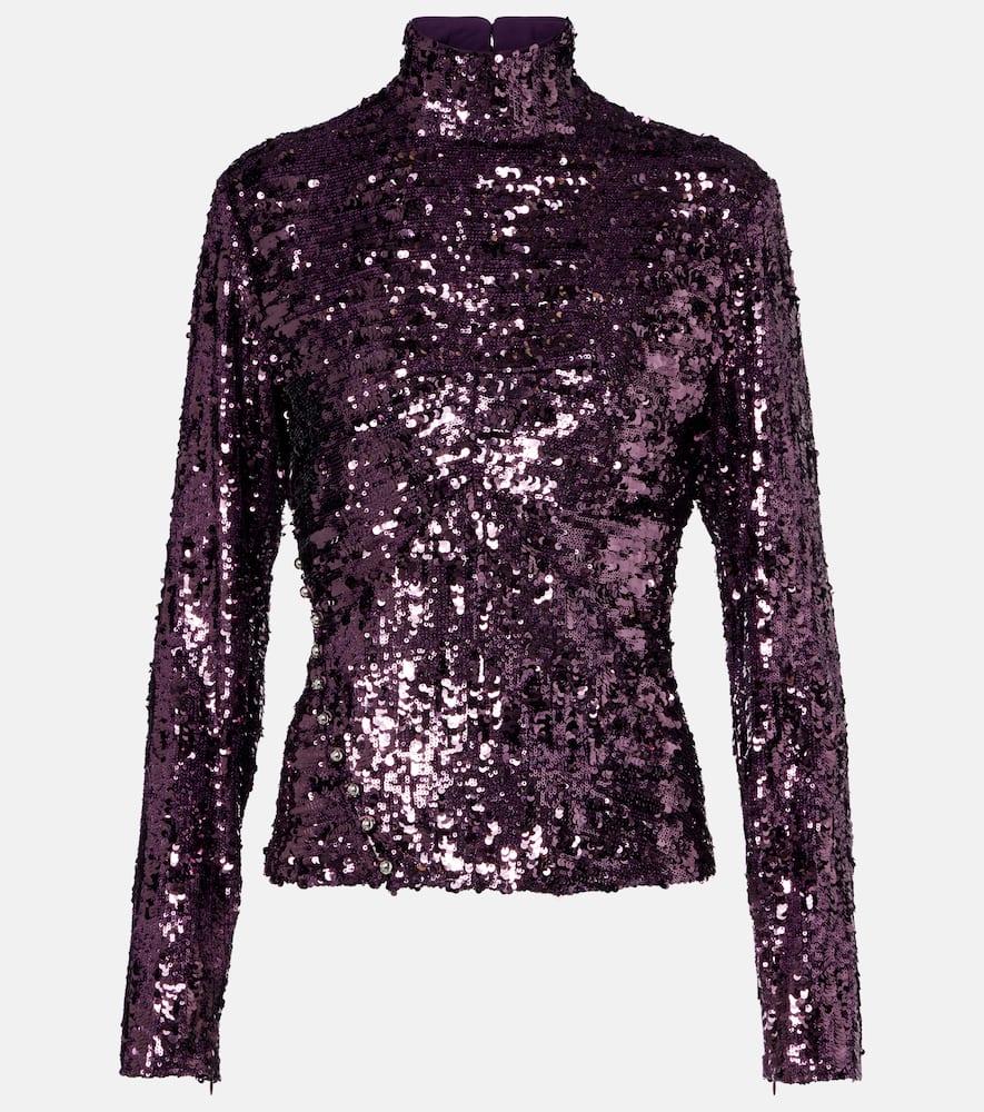 rabanne sequined top