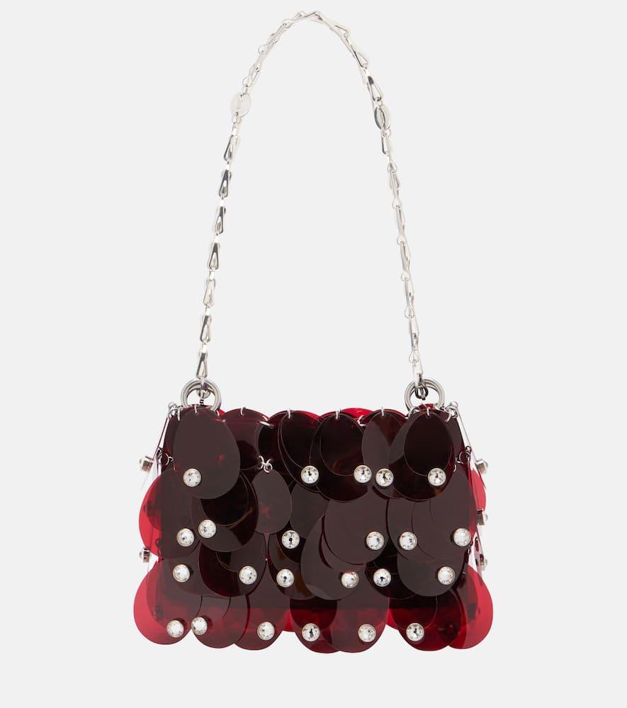 rabanne sparkle nano embellished shoulder bag