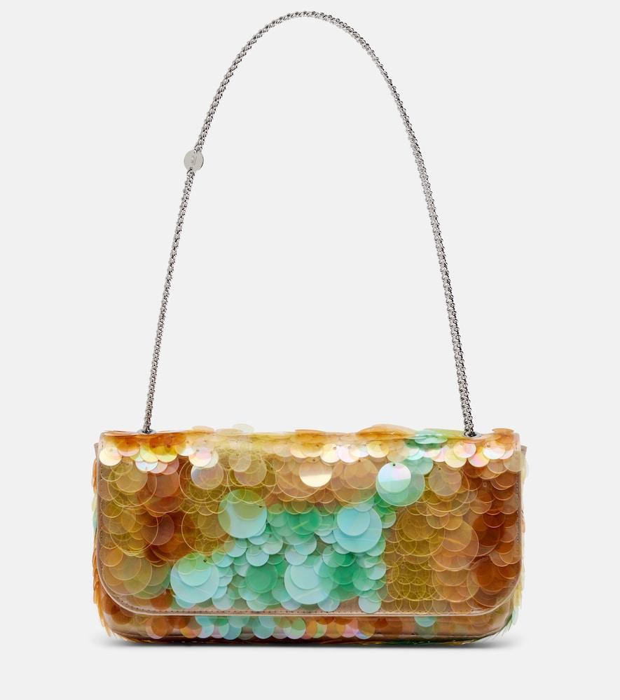 rabanne sparkle sequined shoulder bag