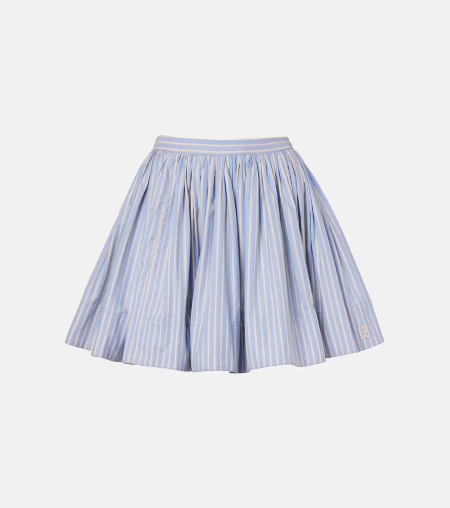 rabanne striped cotton miniskirt