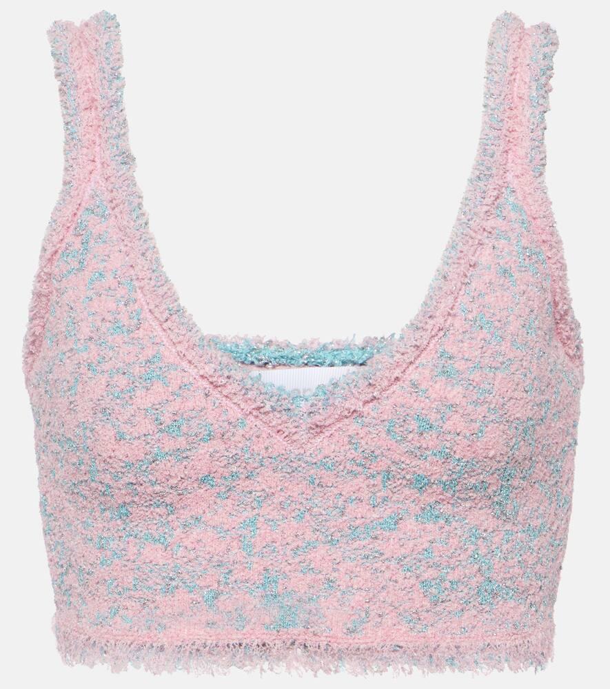 rabanne tweed crop top