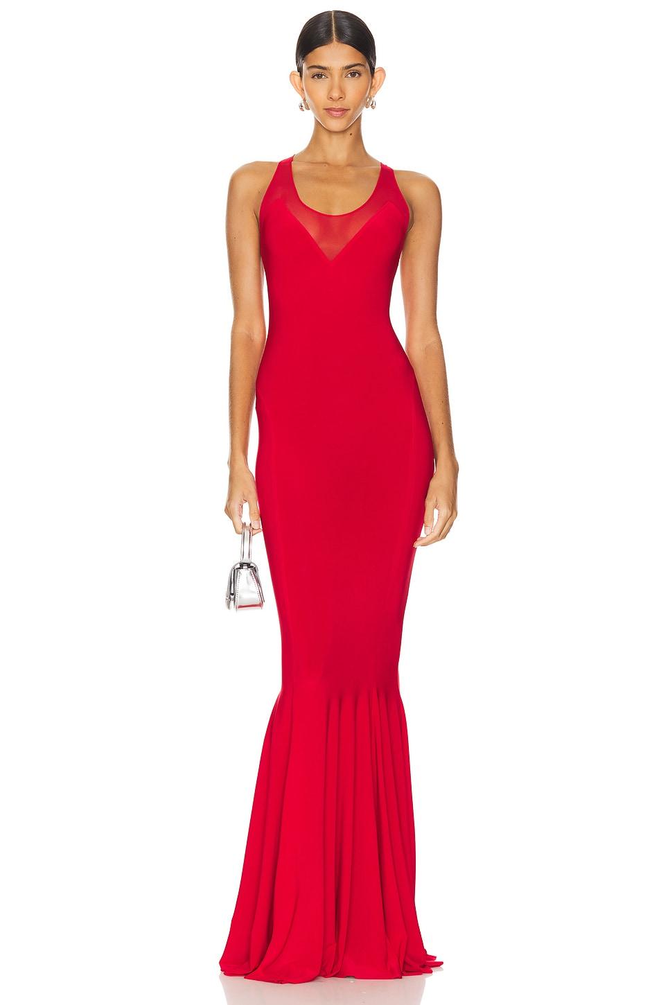 racer fishtail gown