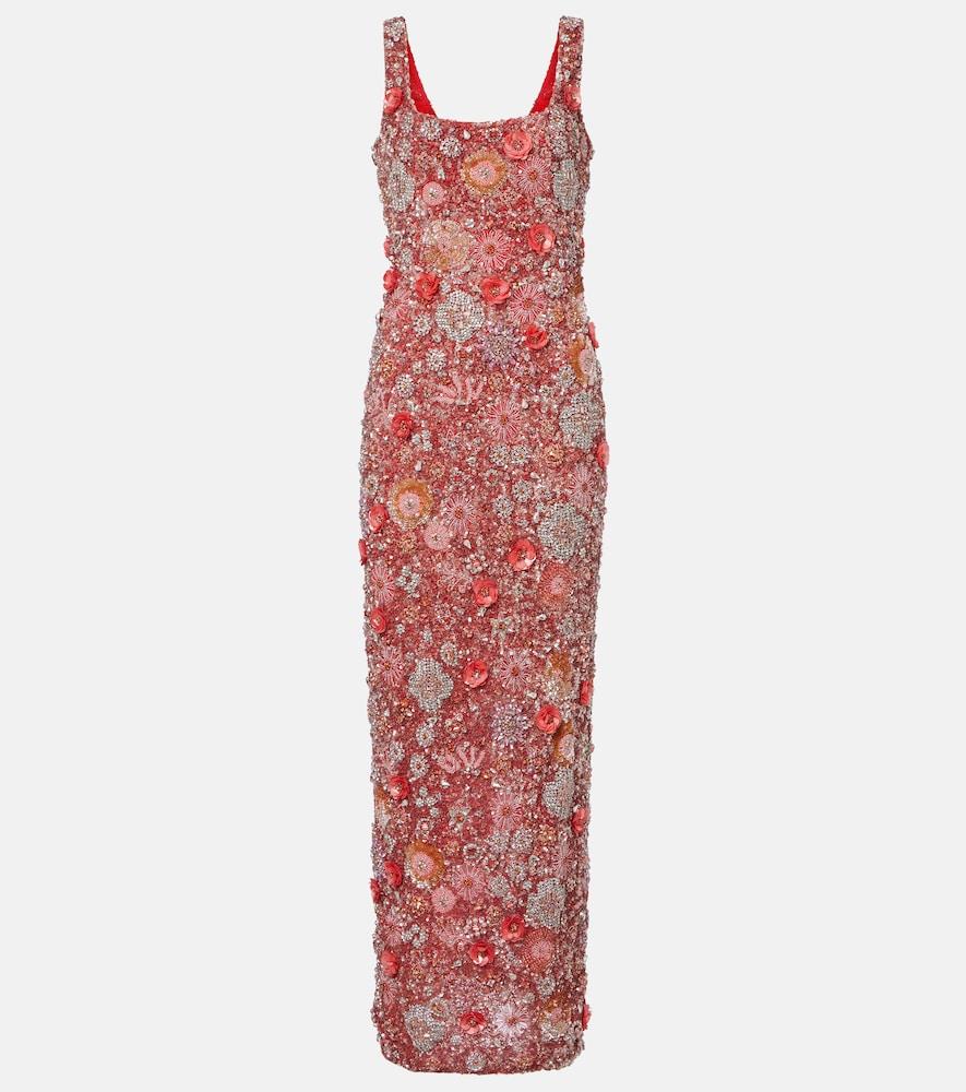 rachel gilbert francesca embellished floral gown