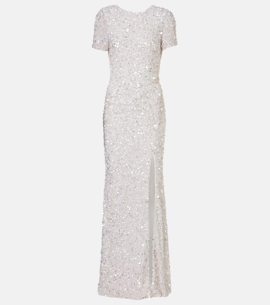 rachel gilbert nixie sequined gown