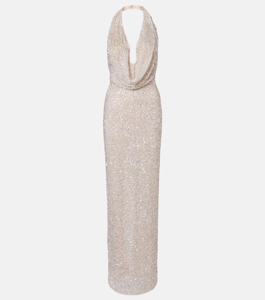 rachel gilbert presley embellished bustier gown