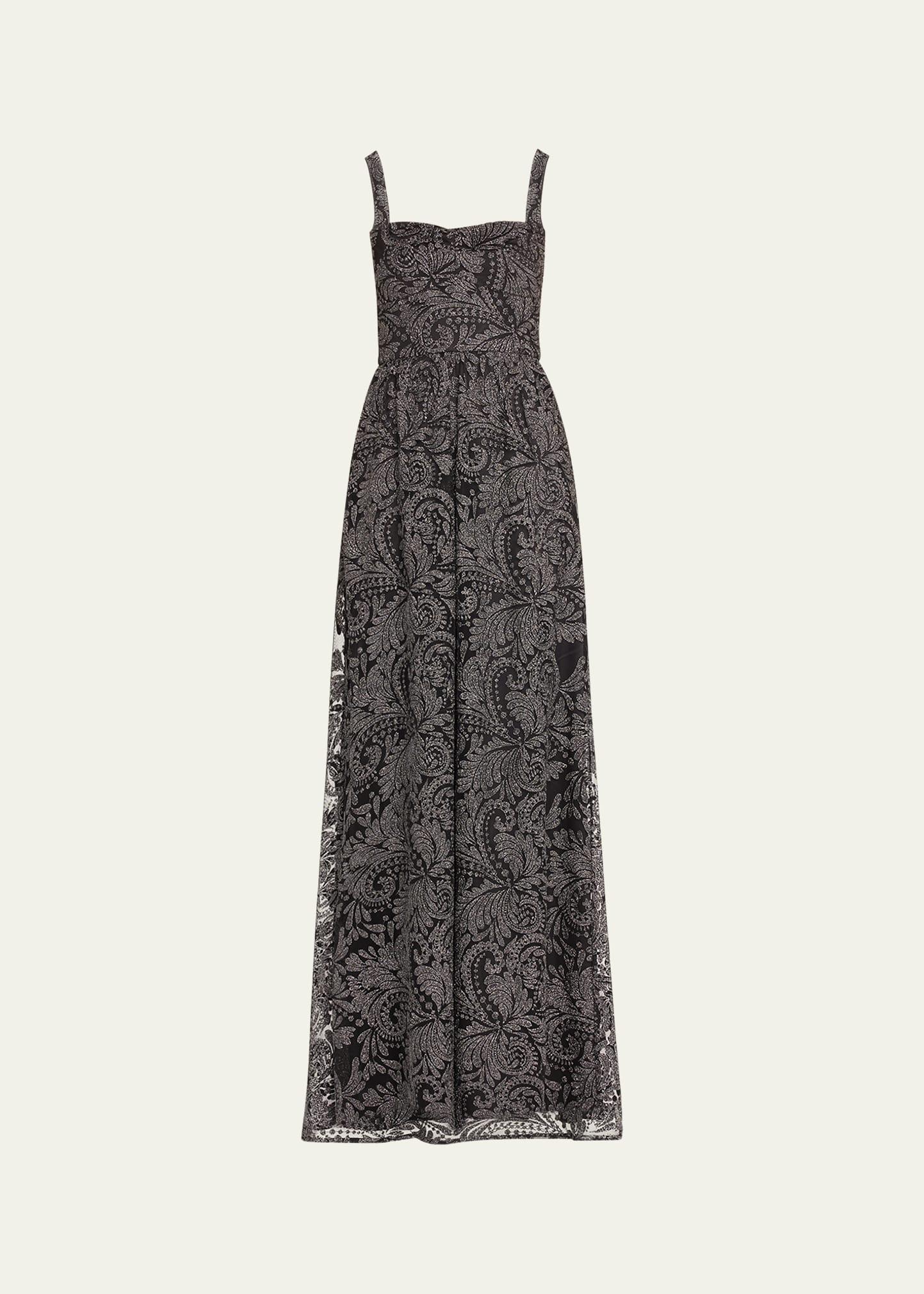rachel sparkly long dress