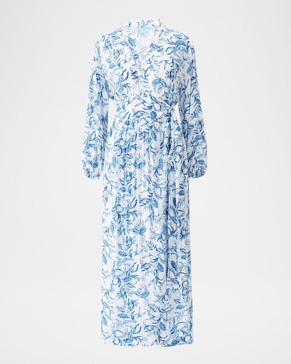 rachel wrap maxi dress