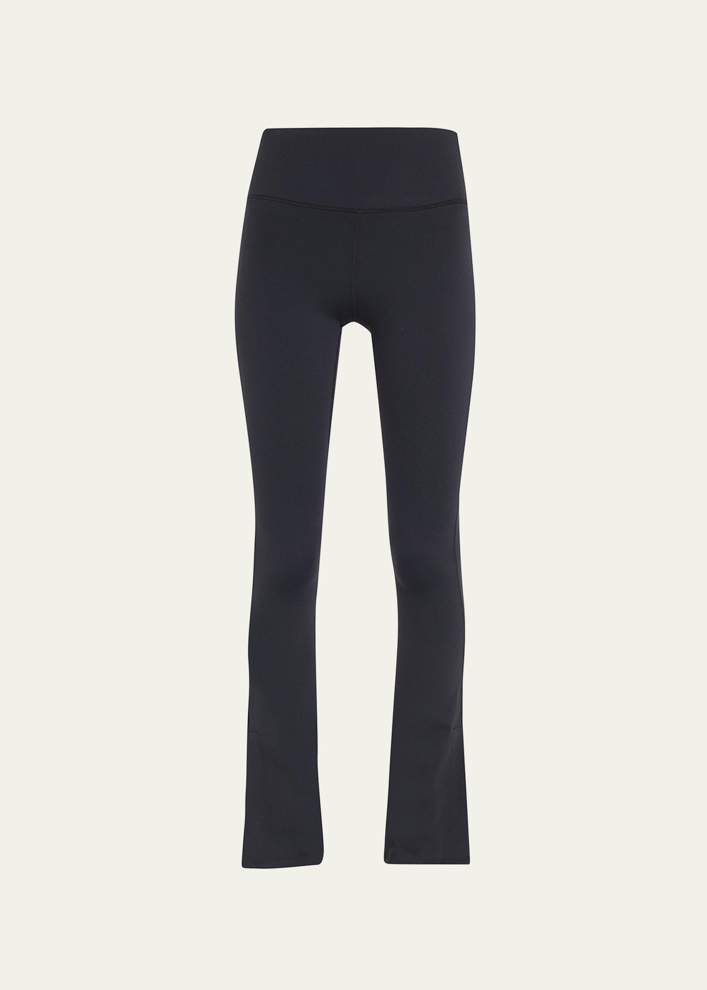 racquel high-waisted slit flare pants