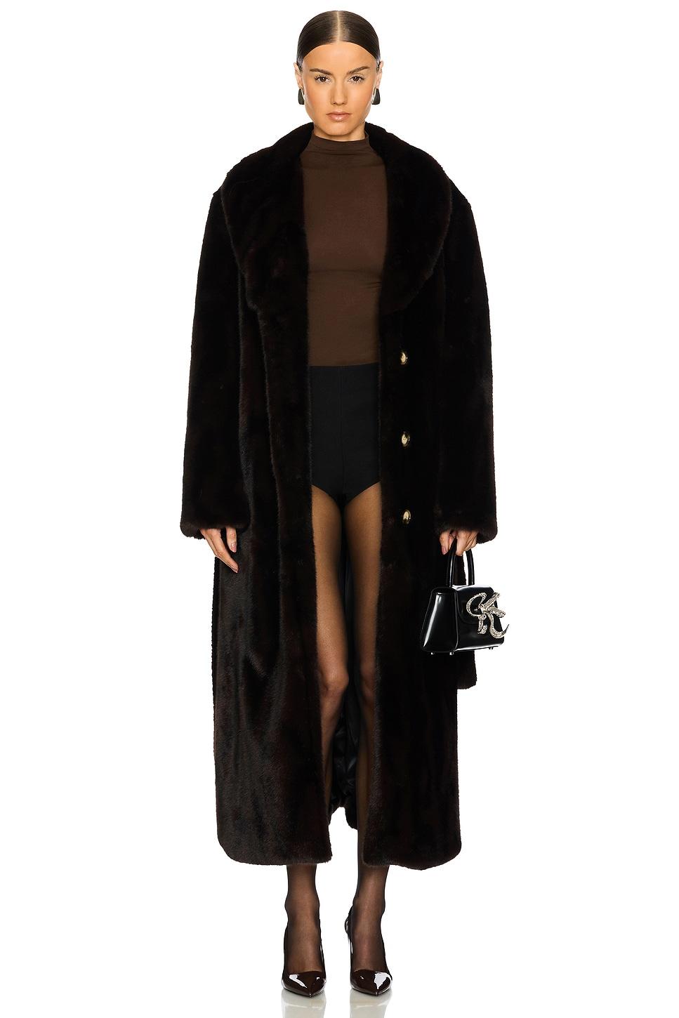 rae faux fur coat