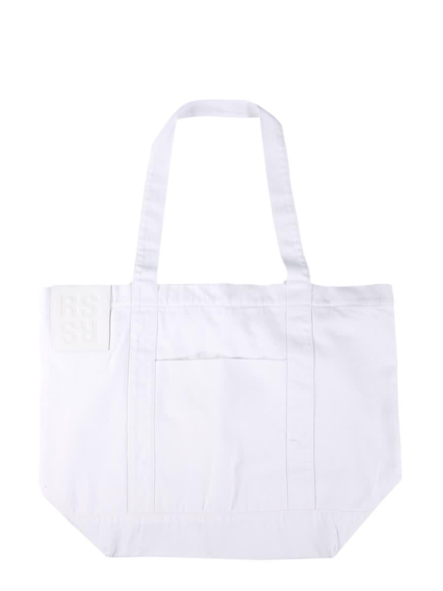 raf simons logo shopping bag