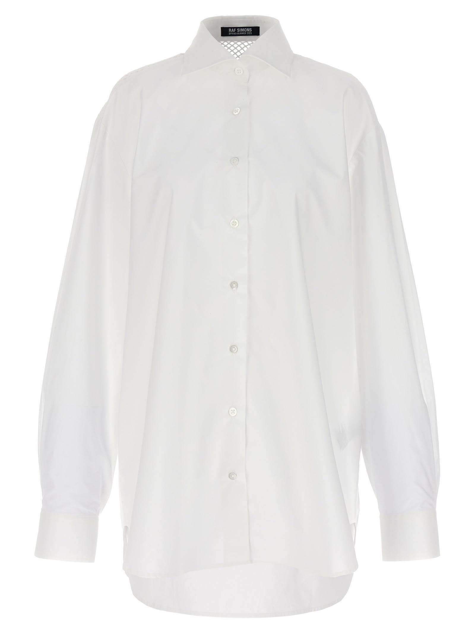 raf simons mesh insert shirt