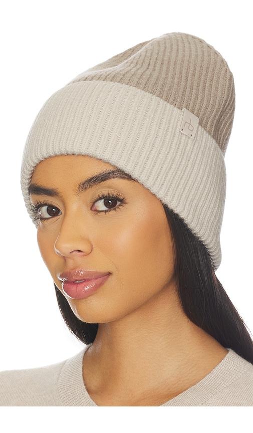 rag & bone blake tonal beanie in neutral.