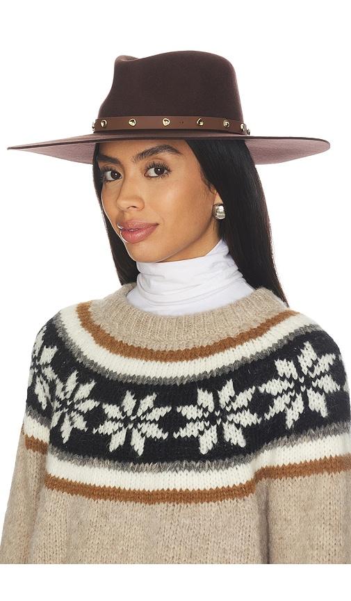 rag & bone brynn fedora in brown.