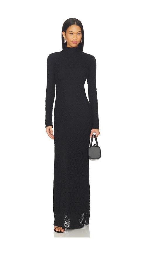 rag & bone ellie lace maxi dress in black.