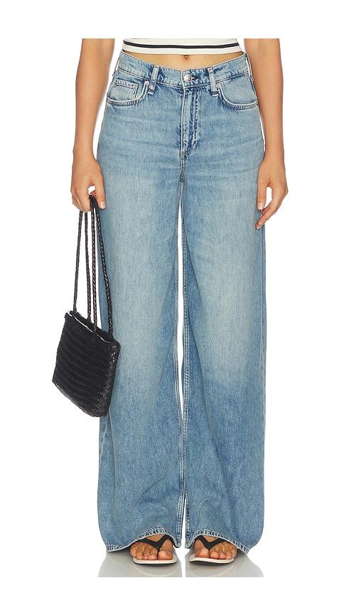 rag & bone featherweight sofie jeans in blue.