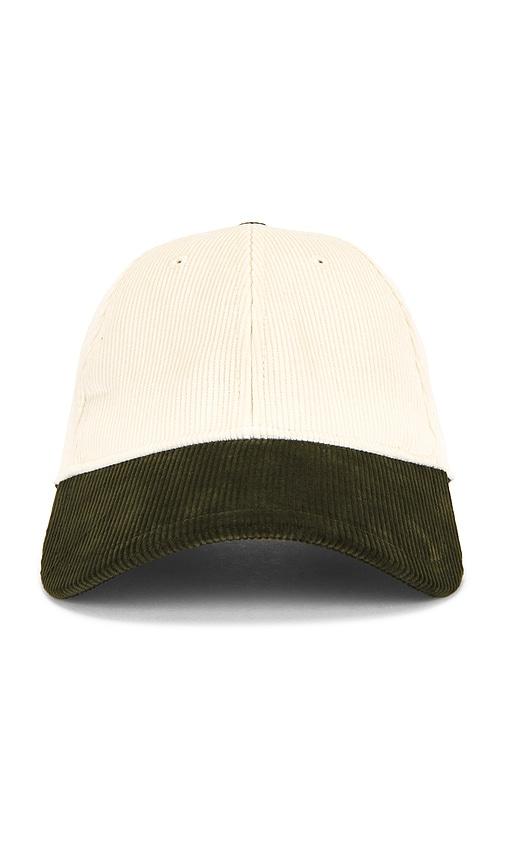 rag & bone harlow baseball cap in cream.