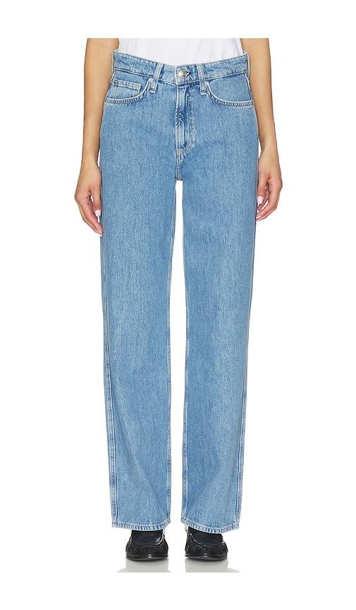 rag & bone logan wide jeans in blue.