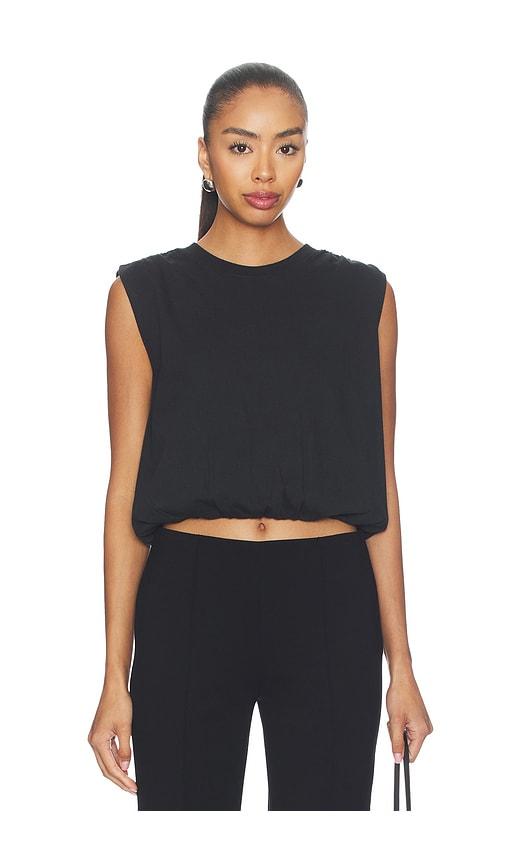 rag & bone mica bubble top in black.