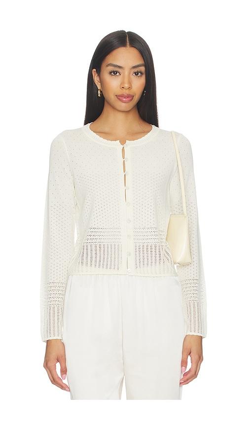 rag & bone michelle cardigan in ivory.