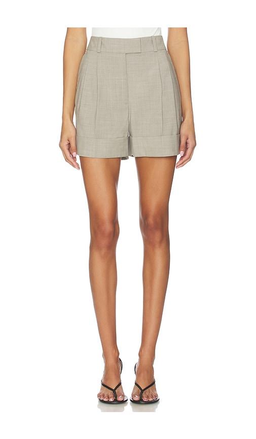 rag & bone neila short in taupe.