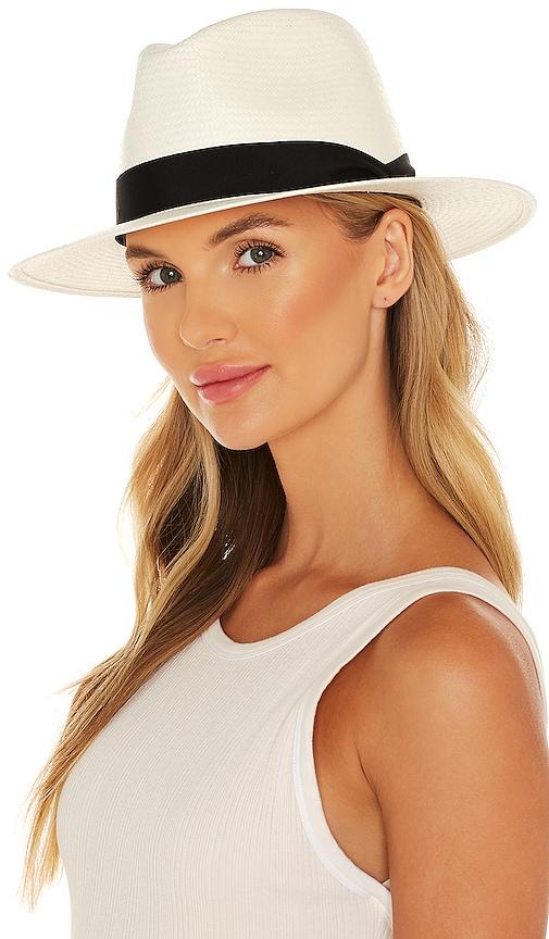 rag & bone panama hat in white.