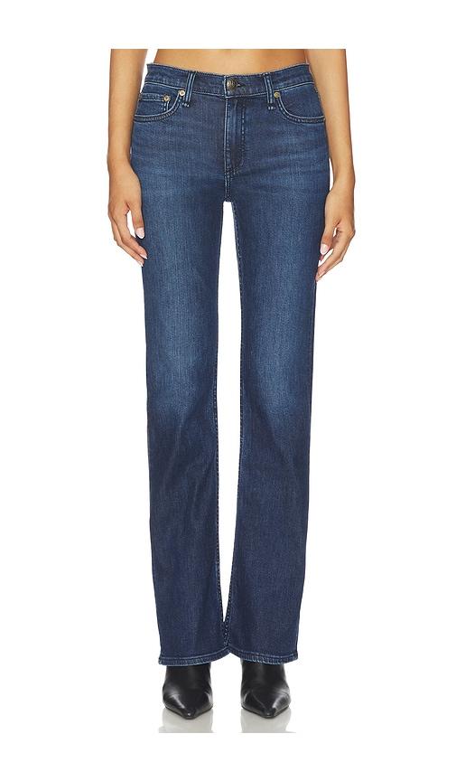 rag & bone peyton mid-rise bootcut jeans in blue.