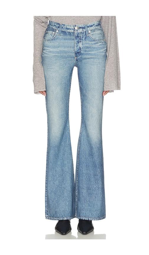 rag & bone rb miramar ponte dahlia full length jeans in blue.