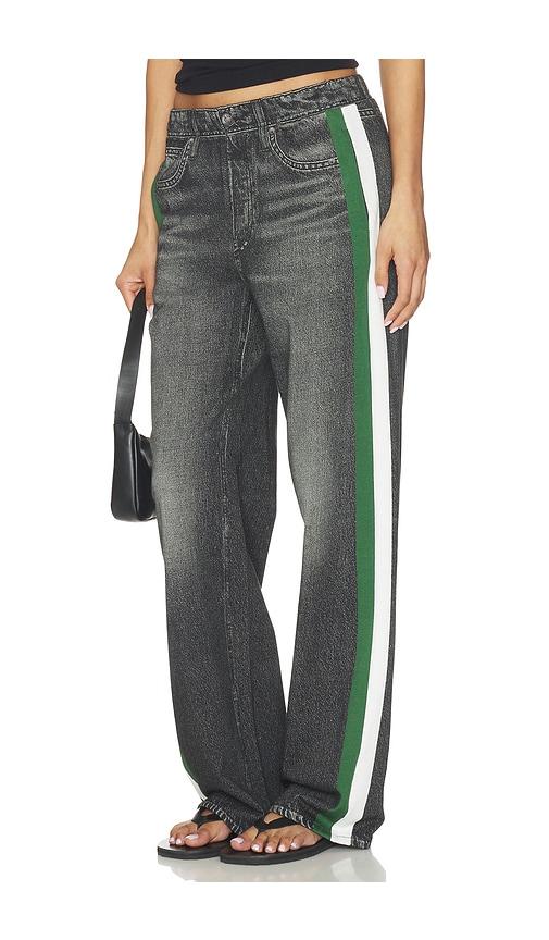 rag & bone rb miramar terry track pant pull on in black.