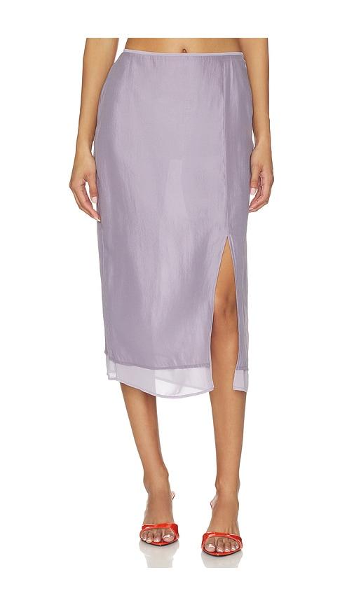 rag & bone suki skirt in lavender.
