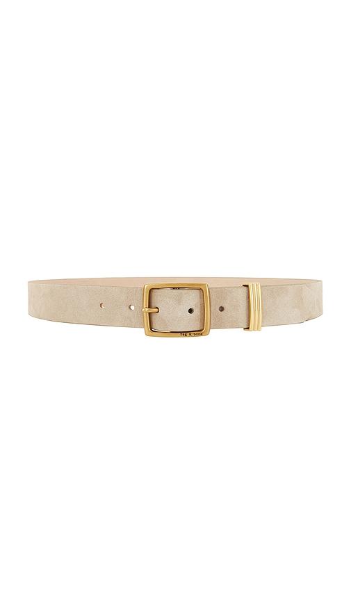 rag & bone x boyfriend 2.0 belt in taupe.