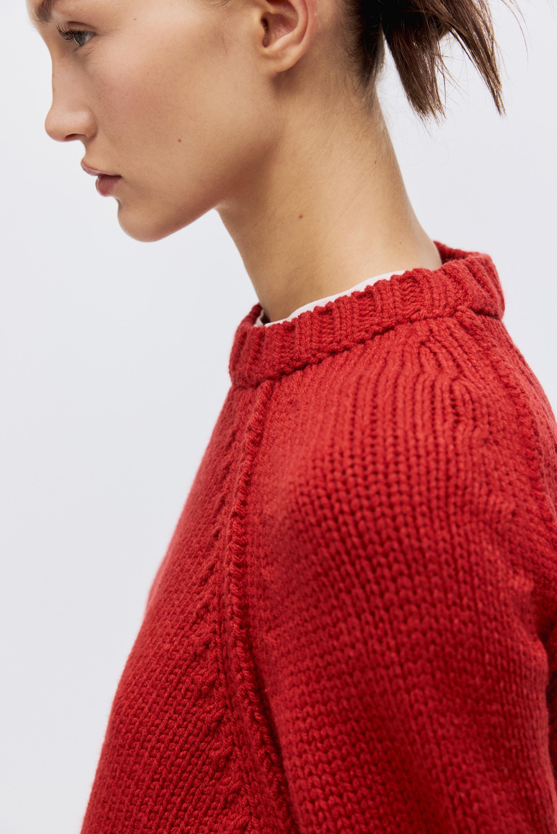 raglan-sleeved sweater