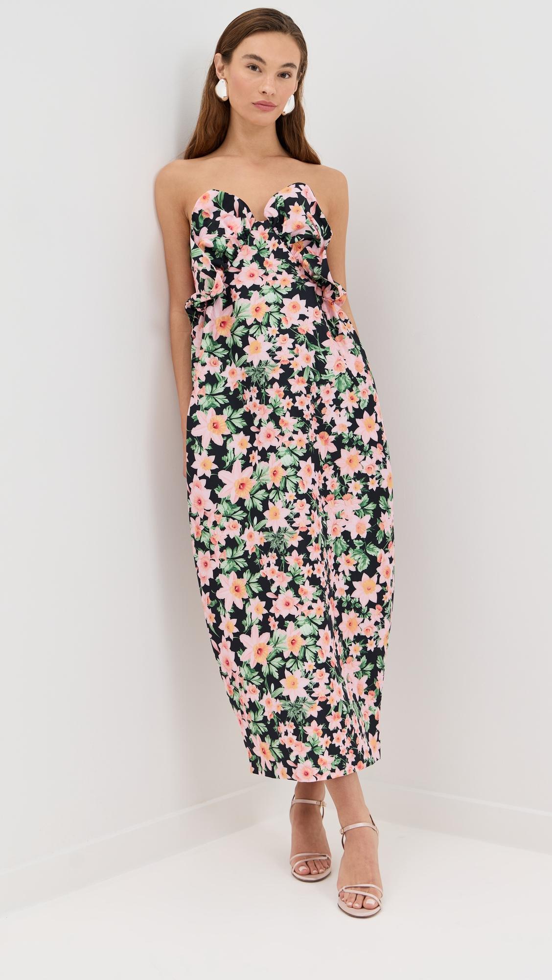 raha dress blush daffodil taffeta