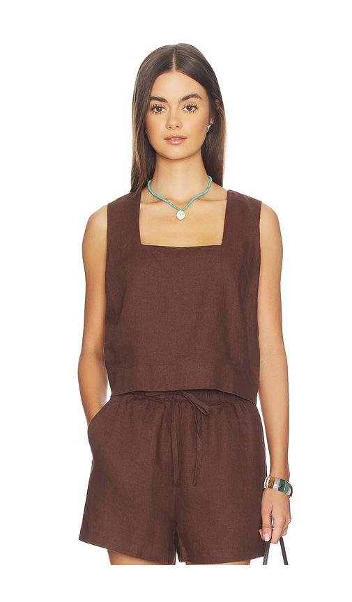 rails alira top in brown.