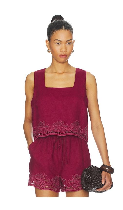 rails alira top in burgundy.
