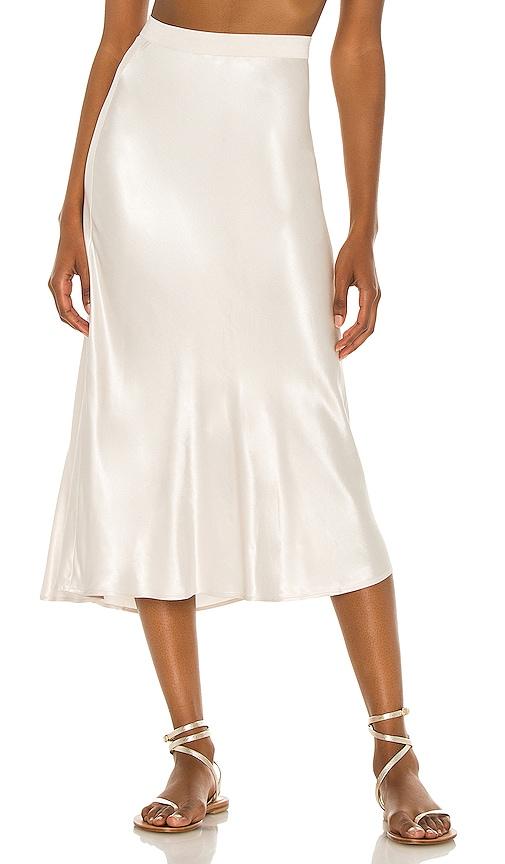 rails anya skirt in white.