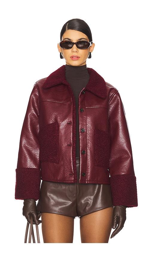 rails dria jacket in wine. - size l (also in xs, s, m)