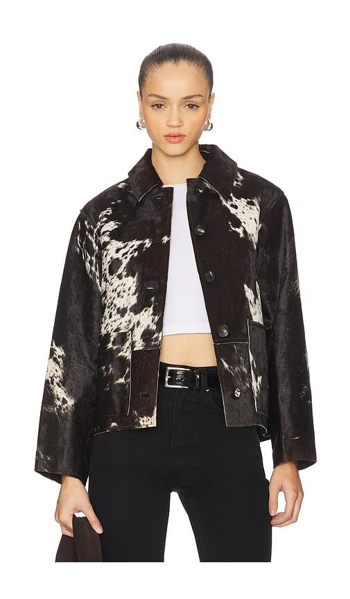 rails haisley jacket in black.