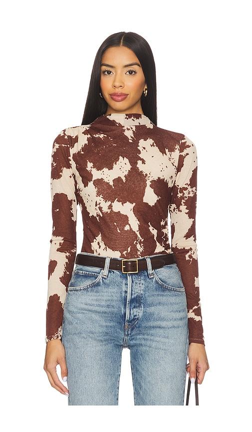 rails joelle top in brown.