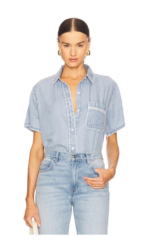 rails lea top in blue.