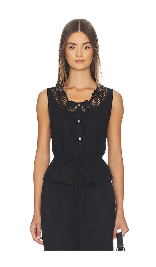 rails leilani top in black.
